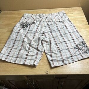 Subculture Multicolor Shorts Plaid Mens Size 34 Lightweight Casual 11” Inseam